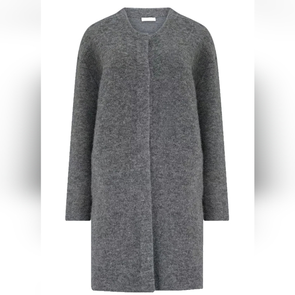 Vince Sweaters - Vince Gray Open-Front Long Cardigan Sweater